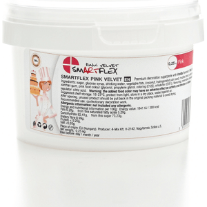 Smartflex Cerise Pink Velvet Vanilla 0,25 kg vo vreci 0028 dortis - Smartflex