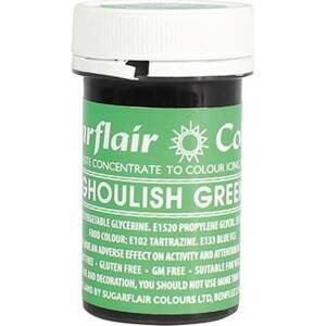 Sugarflair gélová farba (25 g) Ghoulish Green A148 dortis - Sugarflair