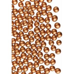Cukrové perly bronzové 4 mm (50 g) - dortis