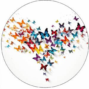 Jedlý papier srdce motýľov 19,5 cm - Pictu Hap