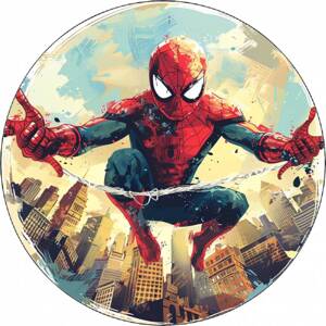 Jedlý papír Spider-Man ve městě 19,5 cm - Pictu Hap