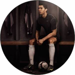 Jedlý papír Cristiano Ronaldo v šatně 19,5 cm - Pictu Hap