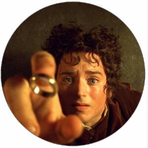 Jedlý papír Pán prstenů Frodo s prstenem 19,5 cm - Pictu Hap
