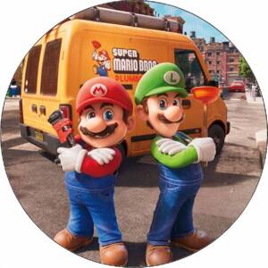 Jedlý papier Super Mario a Luigi 19,5 cm - Pictu Hap