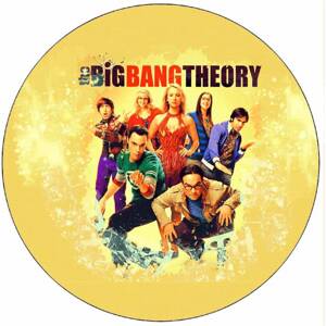 Teória veľkého tresku - Teória veľkého tresku žlté pozadie 19,5 cm - Pictu Hap