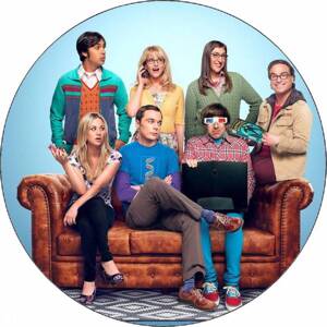 Jedlý papier Teória veľkého tresku - The Big Bang Theory 19,5 cm - Pictu Hap