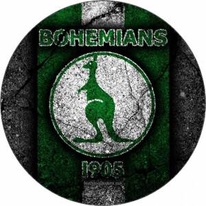 Jedlý papier Logo Bohemians 1905 čierne pozadie 19,5 cm - Pictu Hap