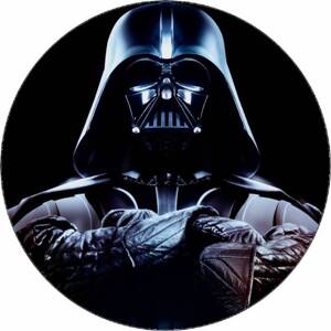 Jedlý papier Star wars Darth Vader tmavé pozadie 19,5 cm - Pictu Hap