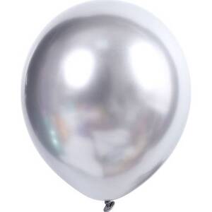 Latexové balóniky metalická strieborná 50ks 30cm - Cakesicq