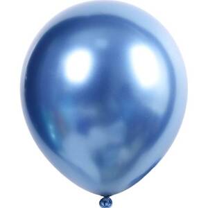 Latexové balóniky metalická modrá 50ks 30cm - Cakesicq