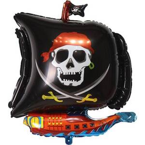 Fóliový balón pirátska loď 67x53cm - Cakesicq