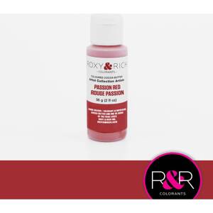 Kakaové maslo farbené 56g passion red - Roxy and Rich