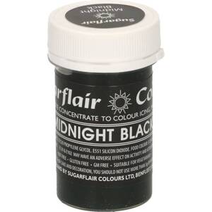 Gélová farba midnight black pastel 25g - Sugarflair