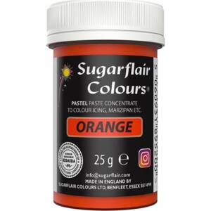 Gélová farba oranžová pastelová 25 g - Sugarflair