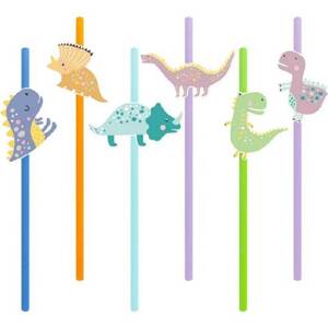Slamky dinosaury 6ks 20cm - Party Pal