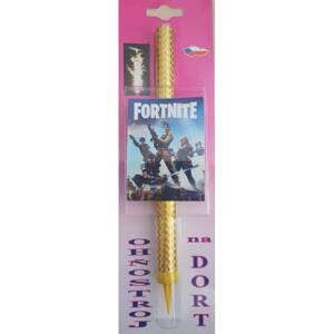 Fontána na tortu Fortnite - 1ks - PREZENT