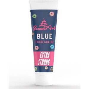 SweetArt gélová farba v tube Intense Blue (30 g) - dortis