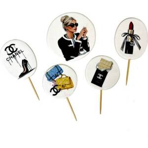 Coco Chanel cukrová figúrka na tortu variant 2 - K Decor