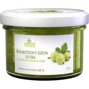 Egrešový džem extra Znížený obsah cukru 220g - Grešík