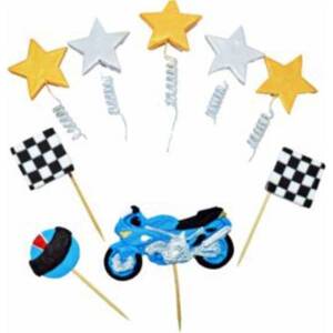 Cukrová figúrka zástrčka motorky - K Decor