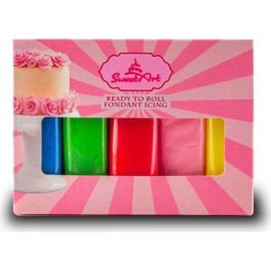SweetArt poťahovacie a modelovacie hmoty vanilka Letná zmes (5x100 g) - dortis