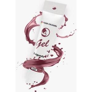 Food Colours gelová barva tuba Burgundy 30 g - dortis