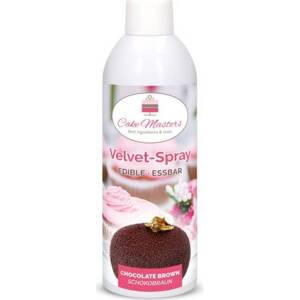 Zamatový sprej čokoládovo hnedý, 400g - Cake Masters