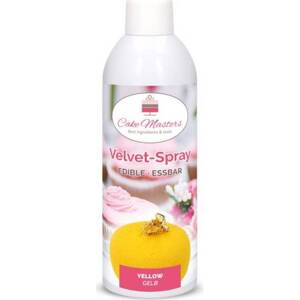 Zamatový sprej žltý, 400g - Cake Masters