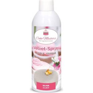 Zamatový sprej strieborný, 400g - Cake Masters
