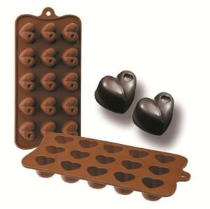 Formičky na čokoládu srdce 10,5 × 21 cm - Ibili