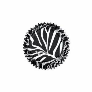 Čierne a biele štandardné košíčky Zebra