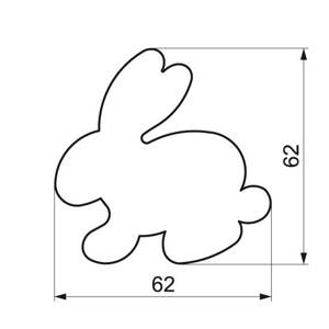 Vykrajovačka zajačik 6,2 cm - Smolík