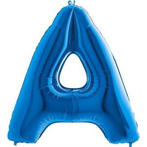 Nafukovací balónik písmeno A modré 102 cm