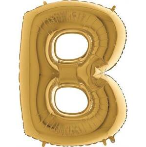 Nafukovací balónik písmeno B zlaté 102 cm
