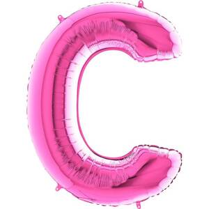 Nafukovací balónik písmeno C ružové 102 cm