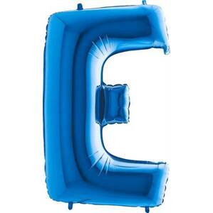 Nafukovací balónik písmeno E modré 102 cm - Grabo
