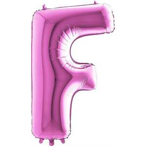 Nafukovací balónik písmeno F ružové 102 cm