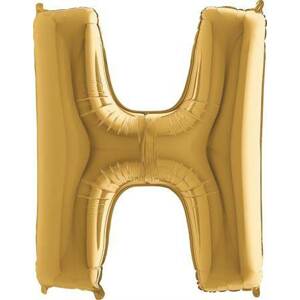 Nafukovací balónik písmeno H zlaté 102 cm