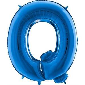 Nafukovací balónik písmeno Q modré 102 cm