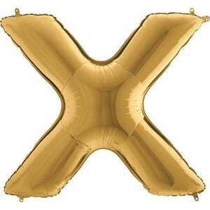 Nafukovací balónik písmeno X zlaté 102 cm