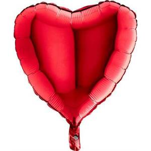 Nafukovací balónik červené srdce 46 cm - Grabo