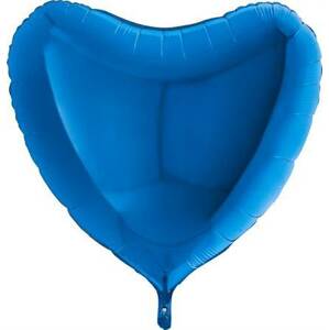 Nafukovací balónik modré srdce 91 cm