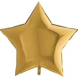 Nafukovací balónik zlatá hviezda 91 cm - Grabo