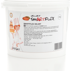 Smartflex Velvet Mandle 4 kg (Poťahovacia a modelovacia hmota na tortu) 0042 dortis - Smartflex