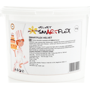 Smartflex Velvet Vanilka 4 kg (Potahovací a modelovací hmota na dorty) - Smartflex