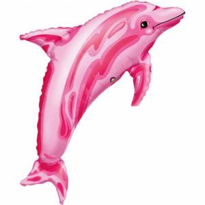 Fóliový balónik ružový delfín
