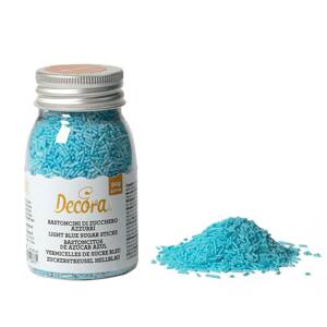 Cukrové ozdoby tyčinky modré 90 g - Decora