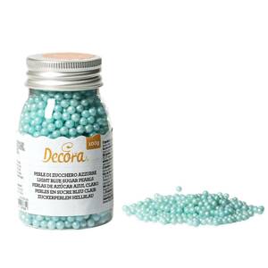 Cukrové ozdoby perličky 4 mm modré 100 g