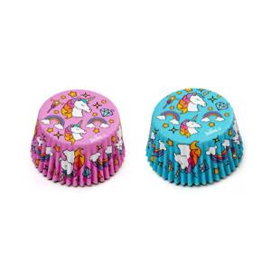Košíčky na muffiny 36 ks jednorožec modro ružové - Decora