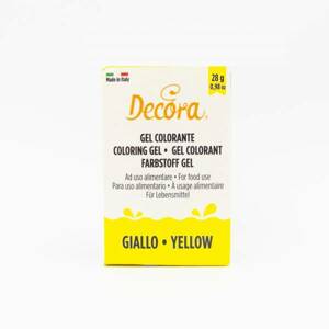 Gélová farba žltá 28 g - Decora
